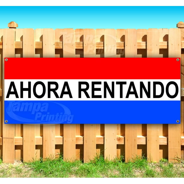 New Flag, Advertising Many Sizes Available Store AHORA RENTANDO 13 oz Heavy Duty Vinyl Banner Sign with Metal Grommets New Flag, Advertising Many Sizes Available Store AHORA RENTANDO 13 oz Heavy Duty Vinyl Banner Sign with Metal Grommets